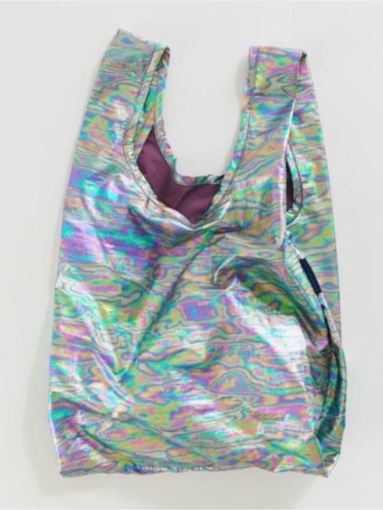BAGGU Handbags - BAGGU baby reusable bag: rainbow oil slick